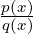 p(x)
q(x)